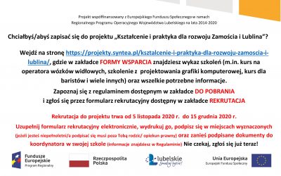 „Kształcenie i praktyka dla rozwoju Zamościa i Lublina”